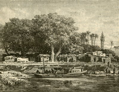 Vista no delta do Nilo, 1890. de Unbekannt