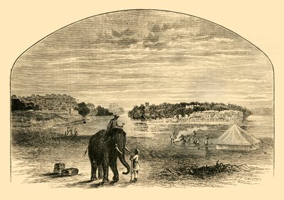 Vista sobre o Indus, 1890. de Unbekannt