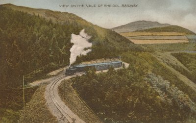 Vista no Vale of Rheidol Railway, início do século XX. de Unbekannt