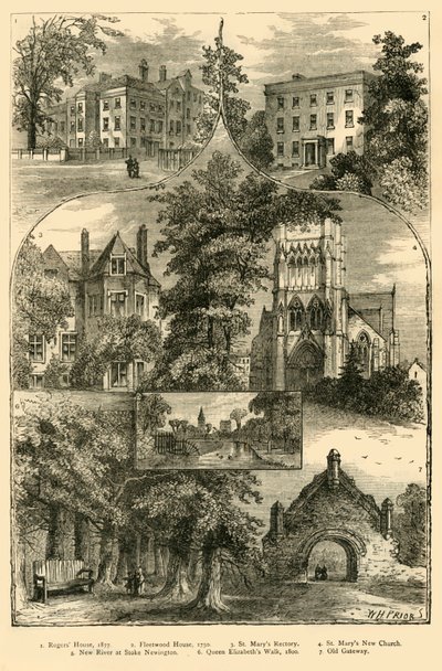 Vistas em Stoke Newington, c1876. de Unbekannt