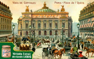Vistas das capitais: Place de lOpera, Paris, c1900 de Unbekannt