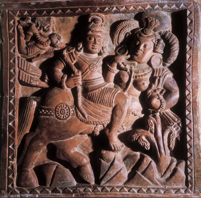 Vikrama, terracota em baixo relevo, séc. 5-6 de Unbekannt
