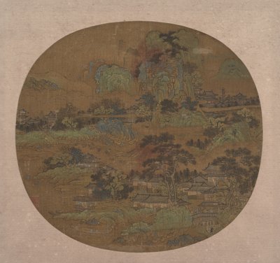 Aldeia e templos em Jiangnan, início do século XV. de Unbekannt