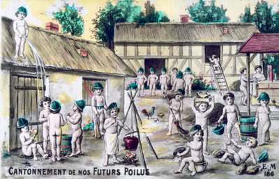 Cartão francês do vintage, c1900 de Unbekannt