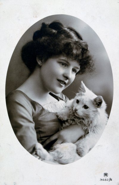 Cartão francês do vintage, c1900 de Unbekannt