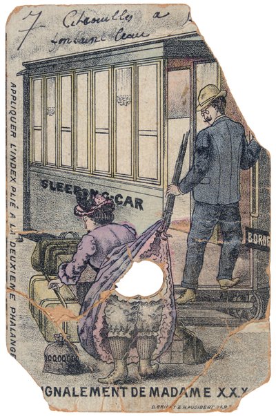 Cartão francês do vintage, c1900 de Unbekannt