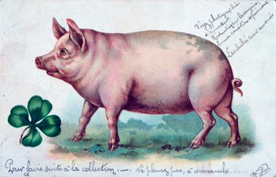 Cartão francês do vintage, c1900 de Unbekannt