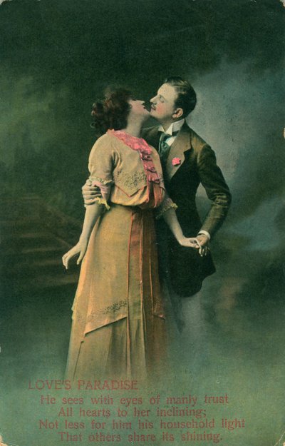 Poatcard romântico vintage de Unbekannt