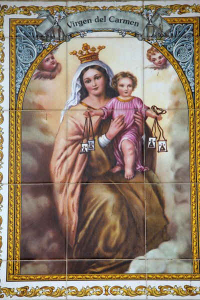 Mosaico da Virgem de Carmen MálagaEspagne de Unbekannt