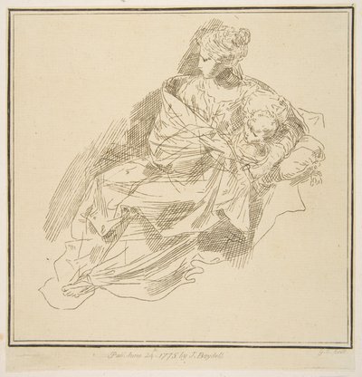 Virgem e o Menino, 1775. de Unbekannt