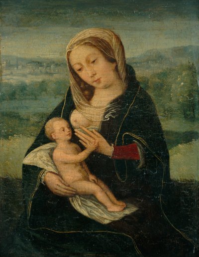 Virgem e Criança, segundo quartel do século XVI. de Unbekannt