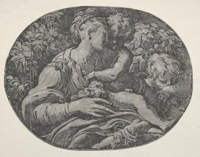 Virgem e Menino com São João, 1500. de Unbekannt