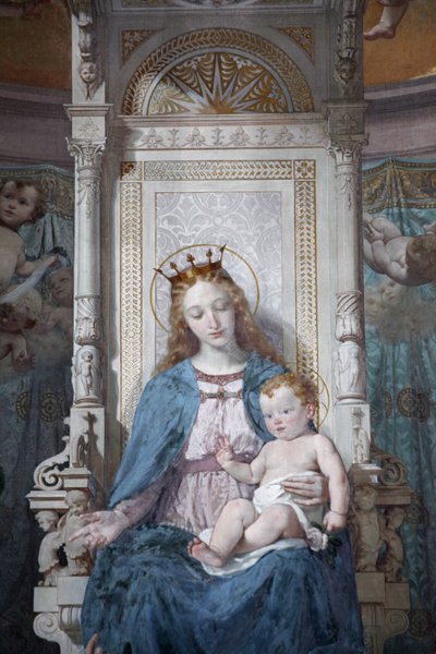 Pintura virgem e infantil na igreja de San Filippo Neri, Turim, Itália de Unbekannt