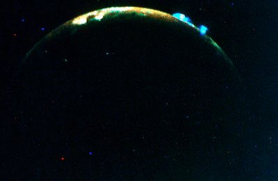 Erupção vulcânica na lua de Júpiter, lo, 1979 de Unbekannt