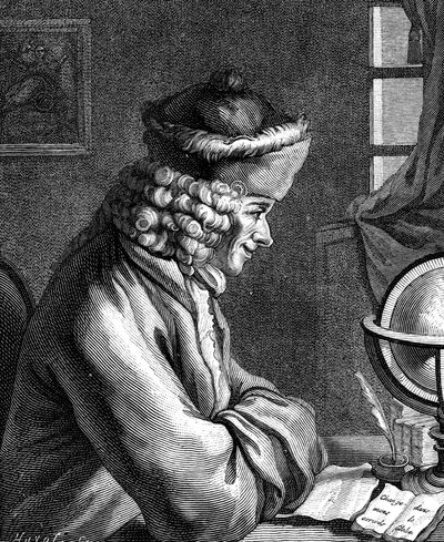 Voltaire, escritor francês do século XVIII, dramaturgo, satirista e homem de letras de Unbekannt
