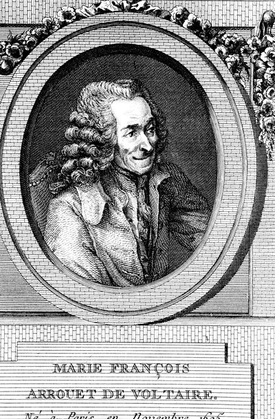 Voltaire, escritor francês do século XVIII, dramaturgo, satirista e homem de letras de Unbekannt