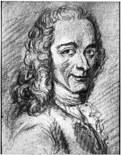 Voltaire, escritor do Iluminismo francês, ensaísta, deísta e filósofo, século XVIII de Unbekannt