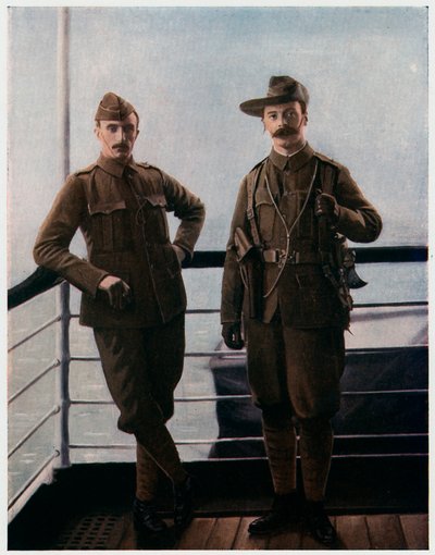 Voluntários a bordo do navio para a Guerra dos Bôeres, 1900 de Unbekannt