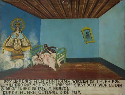 Oferenda votiva dedicada à Virgem de Talpa de Unbekannt