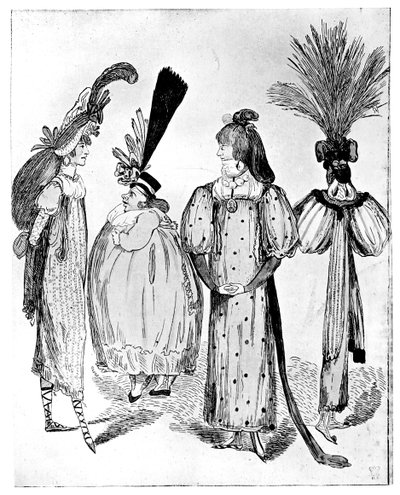 Vestidos de Waggoners ou nenhum Bodys de 1795, 1795 de Unbekannt