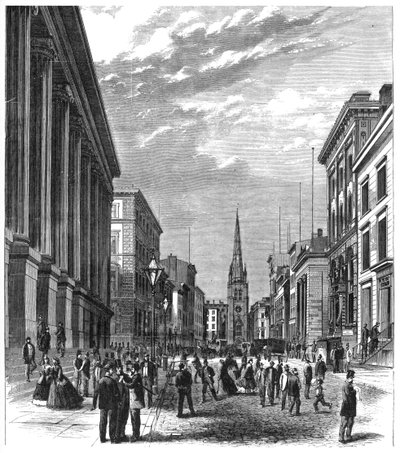 Wall Street, Nova York, 1869 de Unbekannt