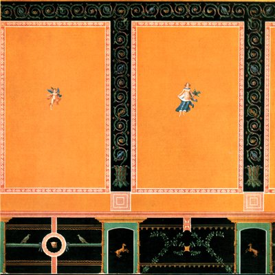 Decoração de parede, Pompéia, Itália, 1928. de Unbekannt