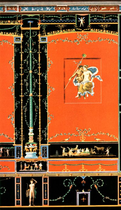 Decoração de parede, Pompéia, Itália, 1928. de Unbekannt