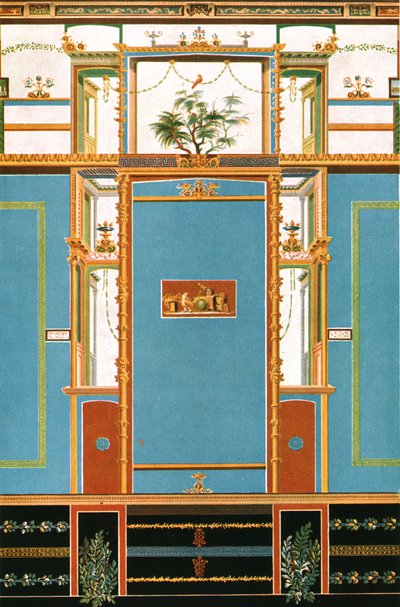 Decoração de parede, Pompéia, Itália, 1928. de Unbekannt