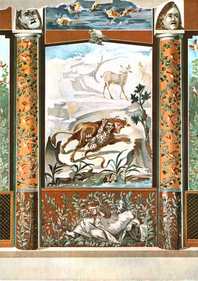 Decoração de parede, Pompéia, Itália, 1928. de Unbekannt