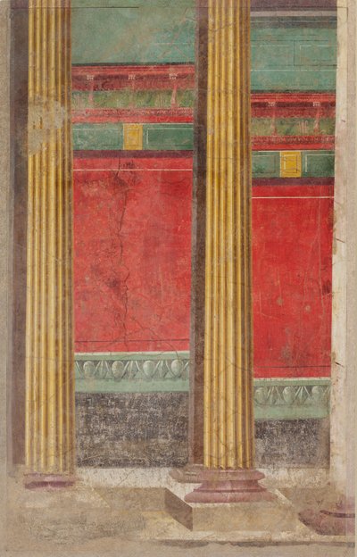 Pintura de parede da sala F da Villa de P. Fannius Synistor em Boscoreale, ca. 50-40 aC de Unbekannt