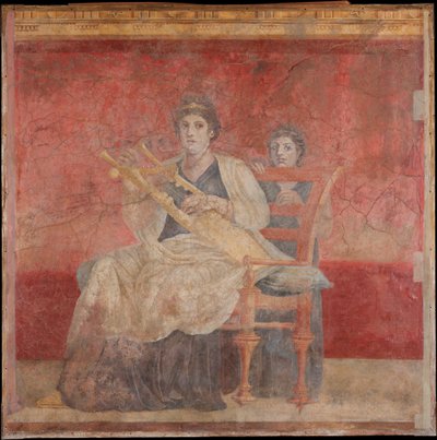 Pintura de parede do quarto H da Villa de P. Fannius Synistor em Boscoreale, ca. 50-40 aC de Unbekannt