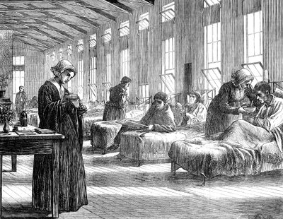 Ala no Hospital da Varíola de Hampstead, 1871 de Unbekannt