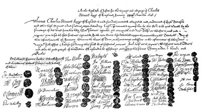 Mandado de execução do rei Carlos, 1648, 1909 de Unbekannt