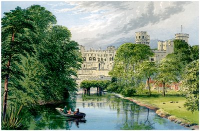 Warwick Castle, Warwickshire, casa do Conde de Warwick, c1880 de Unbekannt