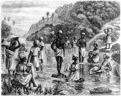 Lavar roupas, Santo Domingo, 1873 de Unbekannt