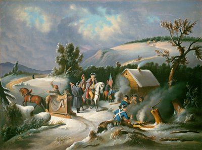 Washington em Valley Forge, meados do século XIX. de Unbekannt