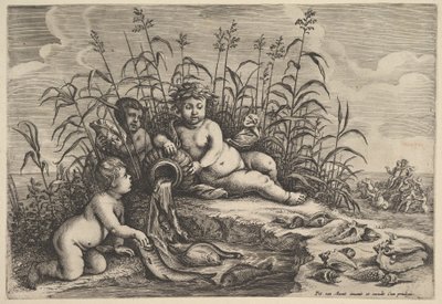 Água dos quatro elementos, depois de Avont, 1647. de Unbekannt