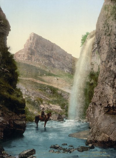 Cachoeira perto de Kislovodsk, Rússia, c1895 de Unbekannt