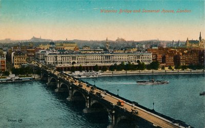Ponte de Waterloo e Somerset House, Londres, c1910. de Unbekannt