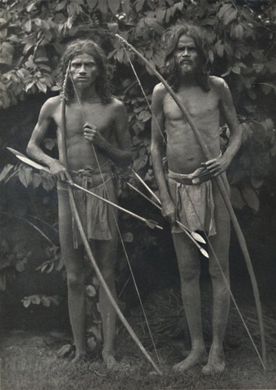 Wedda com arco e flechas, 1926 de Unbekannt