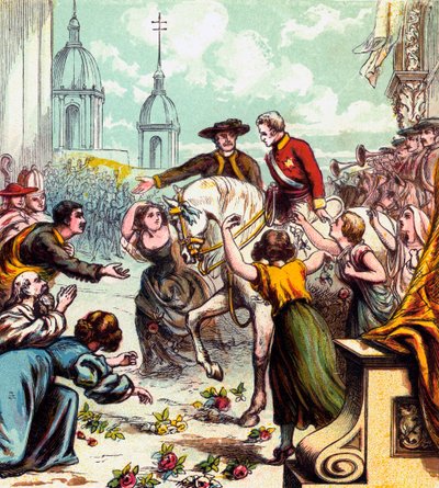 Wellington em Madri, 1812 c1850s de Unbekannt