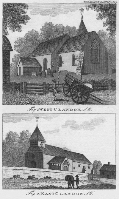 West Clandon e East Clandon, 1798. de Unbekannt