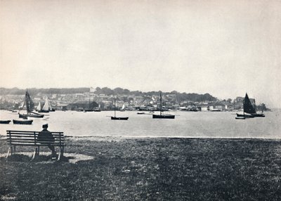 West Cowes - Vista de East Cowes, 1895 de Unbekannt