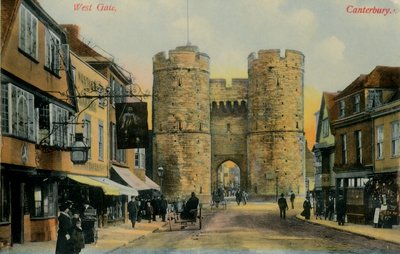 West Gate, Canterbury, final do século XIX e início do século XX. de Unbekannt