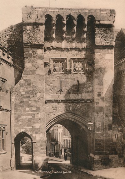 West Gate, Winchester, Hampshire, início do século XX de Unbekannt