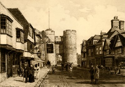 Westgate, Canterbury, 1898. de Unbekannt