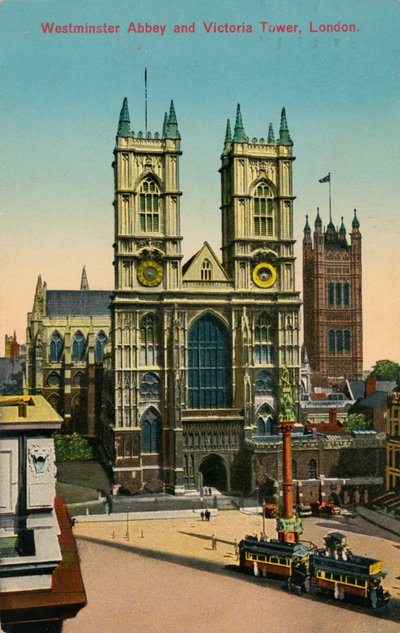 Abadia de Westminster e Victoria Tower, Londres, c1930 de Unbekannt