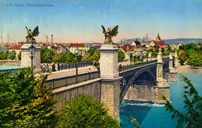 Ponte Wettstein, Basileia, Suíça, c1936 de Unbekannt
