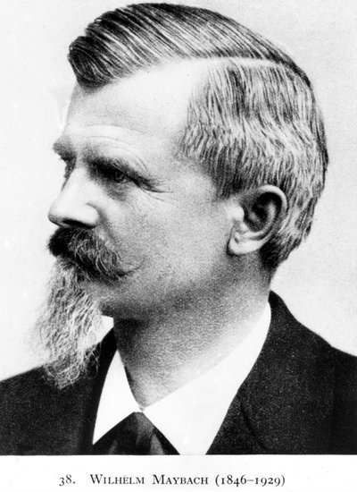Wilhelm Maybach, inventor e designer de automóveis alemão, c 1900 de Unbekannt