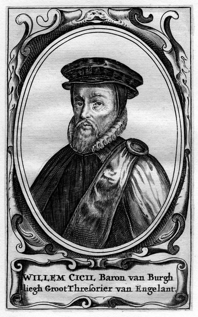 Willem Cecil, 1º Barão Burghley, estadista inglês do século XVI de Unbekannt